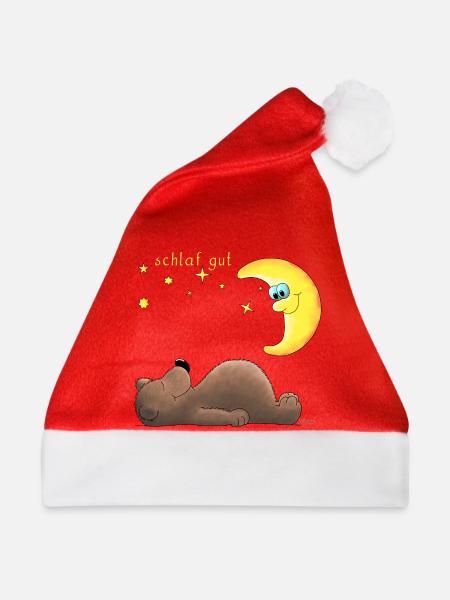 Süßer Bär - Weihnachtsmütze - Rot