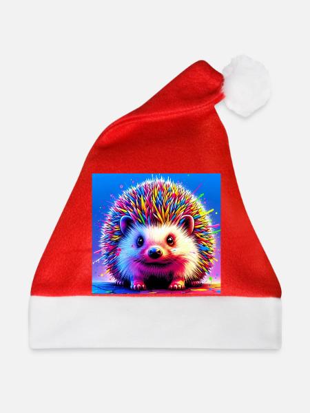 Igel - Weihnachtsmütze - Rot