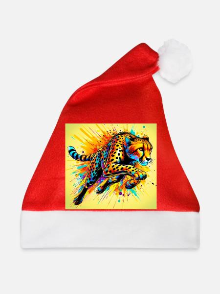 Gepard - Weihnachtsmütze - Rot