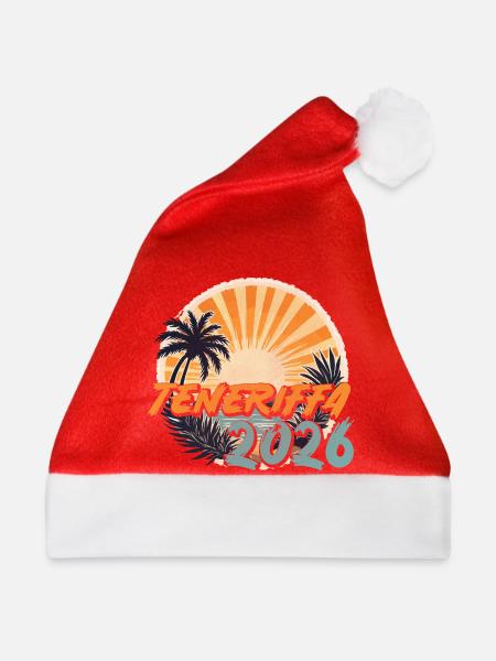 Teneriffa 2026 - Weihnachtsmütze - Rot
