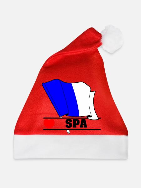 Love Spa Belgien - Weihnachtsmütze - Rot