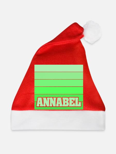 Geschenk für Annabel - Weihnachtsmütze - Rot