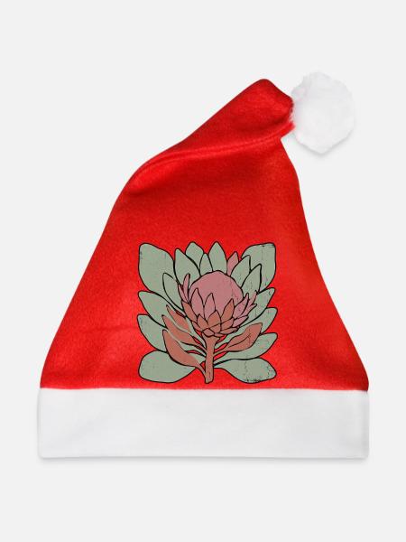 Protea in Schichten - Weihnachtsmütze - Rot