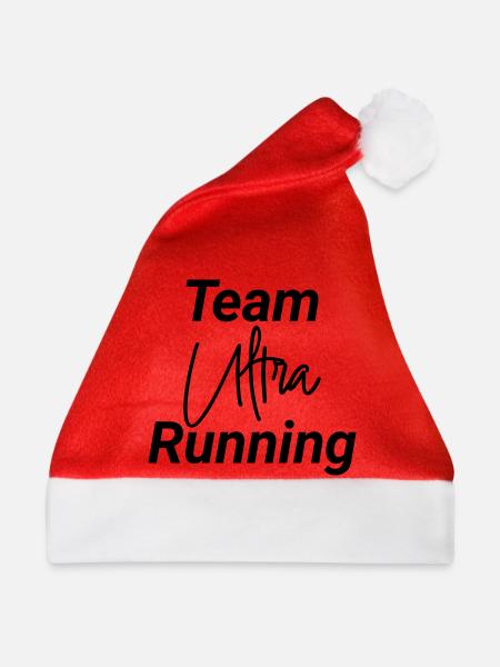 Team Ultra Running Laufen Shirt - Weihnachtsmütze - Rot