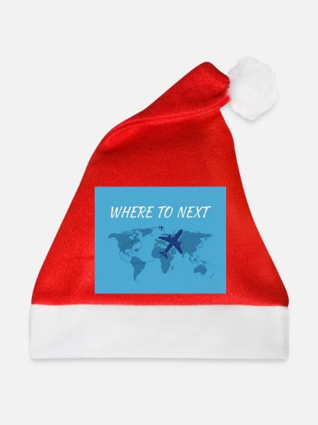 Where to Next Weltreise, Reise - Weihnachtsmütze - Rot