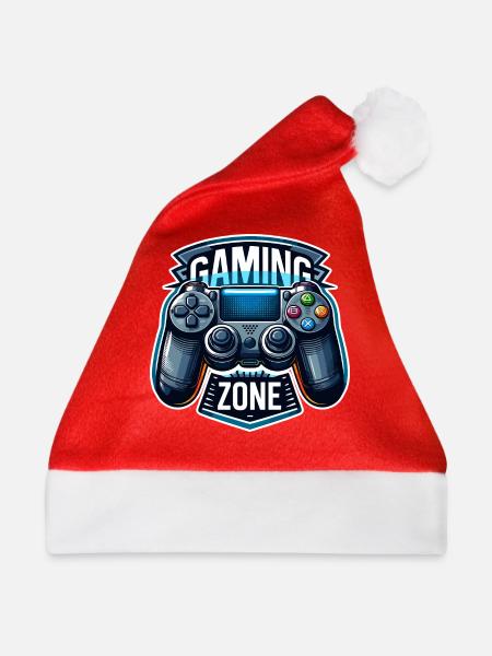 Gaming Zone - Controller Illustration - Weihnachtsmütze - Rot - Vorne