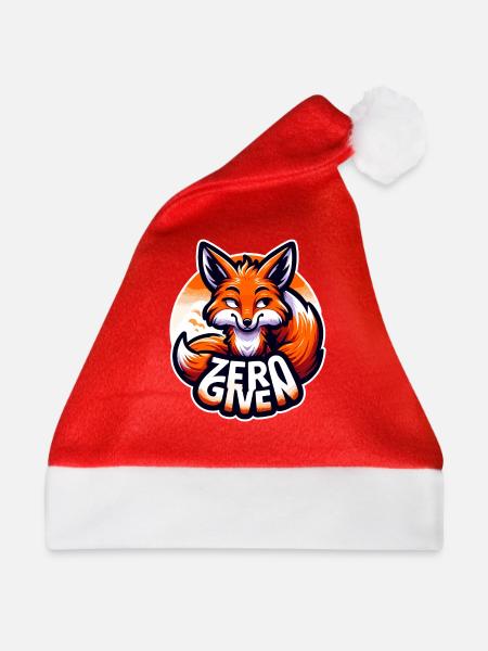 Zero Given - Fuchs Illustration - Weihnachtsmütze - Rot