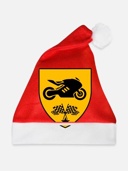 Motorrad - Weihnachtsmütze - Rot