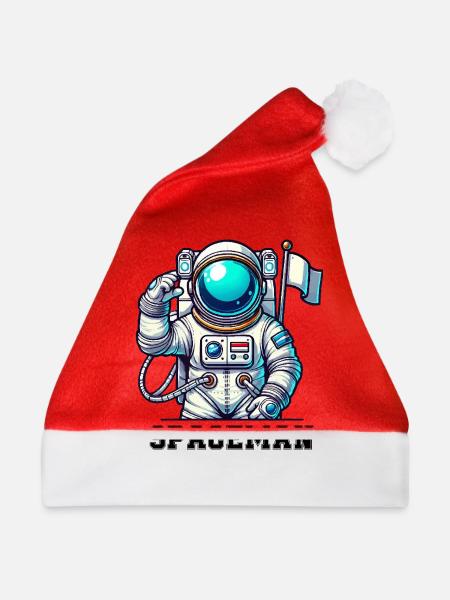 spaceman comic astronaut - Weihnachtsmütze - Rot