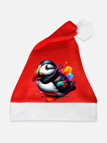 Papageitaucher - Weihnachtsmütze - Rot