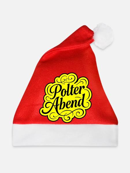 Polterabend Polterhochzeit - Weihnachtsmütze - Rot