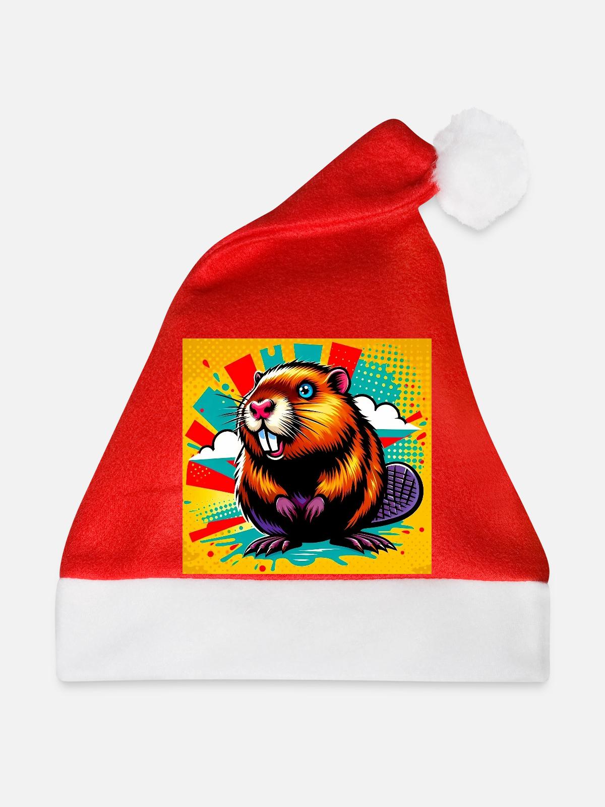 Bieber - Weihnachtsmütze - Rot - Vorne