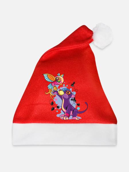 Be Happy - Weihnachtsmütze - Rot