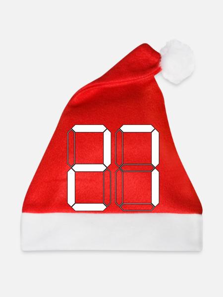 NUMMER 27 Siebenundzwanzig Geschenk Digital - Weihnachtsmütze - Rot