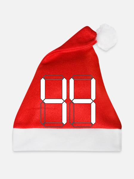NUMMER 44 Vierundvierzig Geschenk Digital - Weihnachtsmütze - Rot