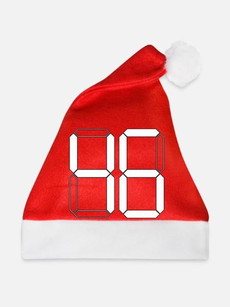 NUMMER 46 Sechsundvierzig Geschenk Digital - Weihnachtsmütze - Rot