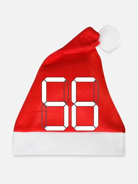 NUMMER 56 Sechsundfünfzig Geschenk Digital - Weihnachtsmütze - Rot