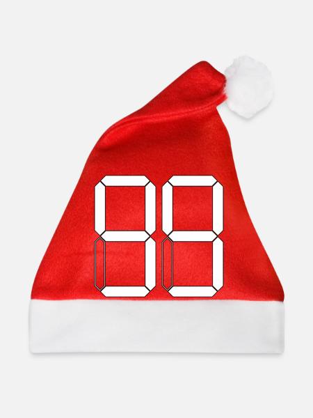NUMMER 99 Neunundneunzig Geschenk Digital - Weihnachtsmütze - Rot
