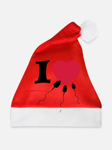 i love sperma - Weihnachtsmütze - Rot