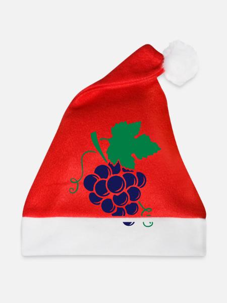 grapes design - Weihnachtsmütze - Rot