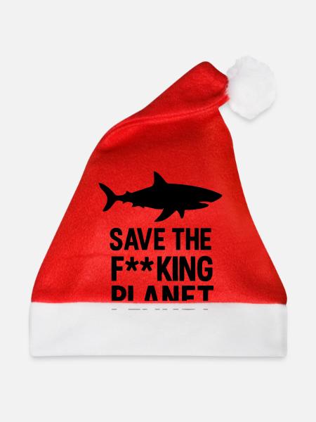 Save the fucking planet - Weihnachtsmütze - Rot