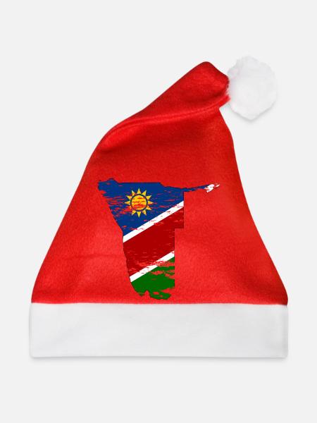 Namibia Landkarte used - Weihnachtsmütze - Rot