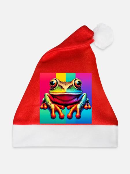 Frosch - Weihnachtsmütze - Rot