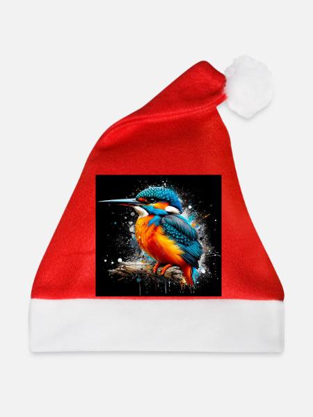Eisvogel - Weihnachtsmütze - Rot