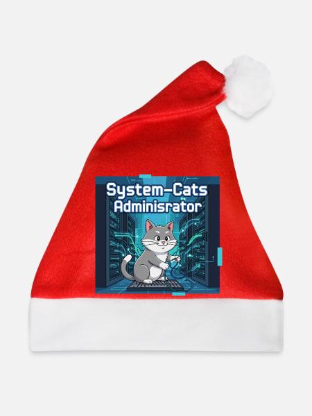 System Cats Administrator - Weihnachtsmütze - Rot