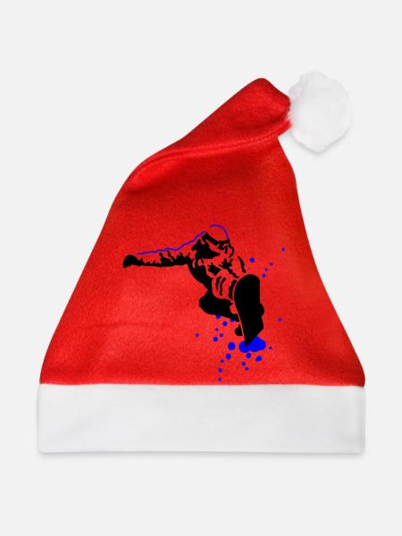 Snowboarder - Weihnachtsmütze - Rot