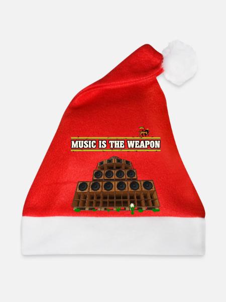 Dub Reggae Music - Weihnachtsmütze - Rot