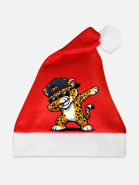 Dabbing Jaguar - Weihnachtsmütze - Rot