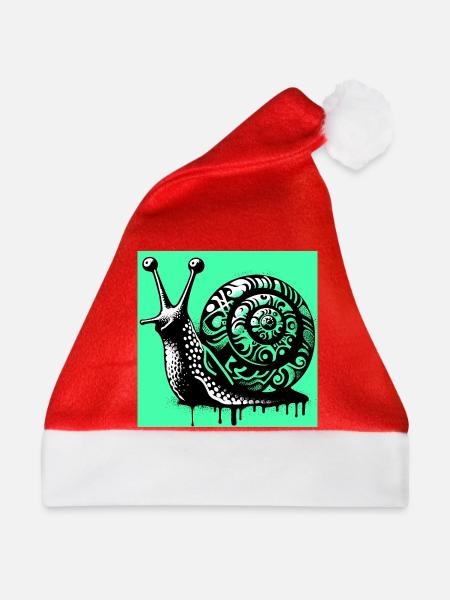 Schnecke - Weihnachtsmütze - Rot