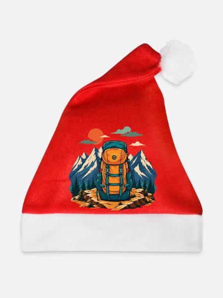 Wandern – Bergliebhaber - Weihnachtsmütze - Rot