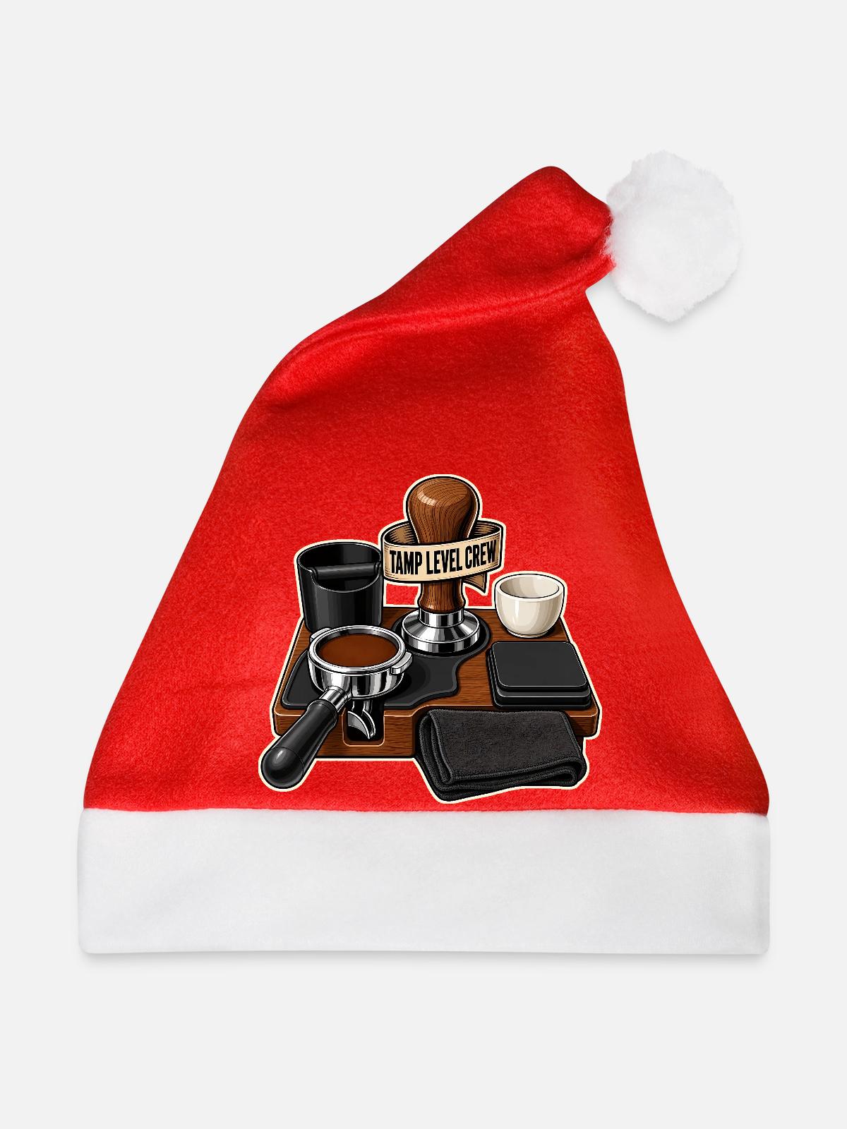 TAMP LEVEL CREW - Weihnachtsmütze - Rot - Vorne