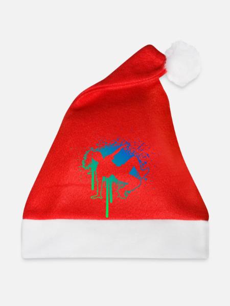 Geschenkidee für eine Breakdancerin mit Breakdance - Weihnachtsmütze - Rot