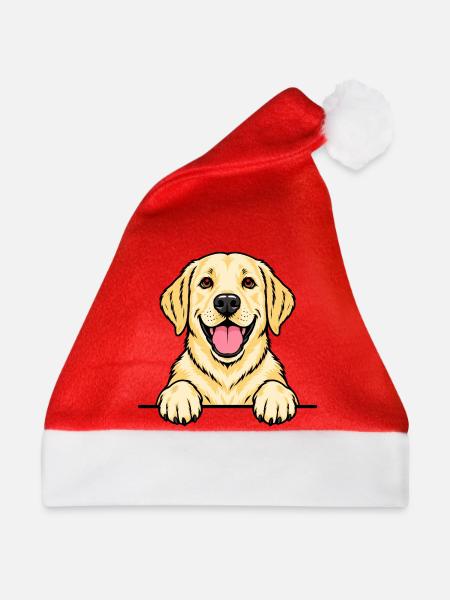 Labrador - Weihnachtsmütze - Rot
