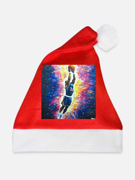Basketballspieler Dunk - Weihnachtsmütze - Rot