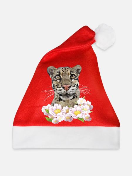 Leopardennebel - Weihnachtsmütze - Rot
