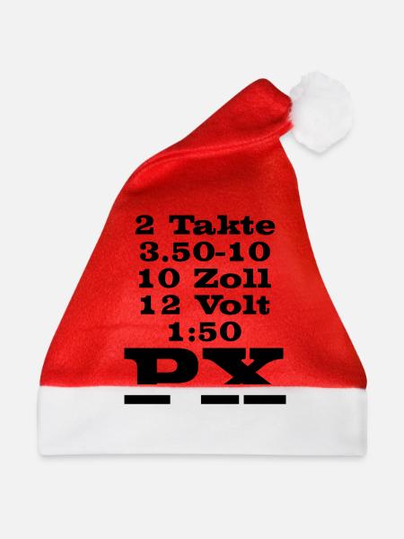 PX in Zahlen - Weihnachtsmütze - Rot
