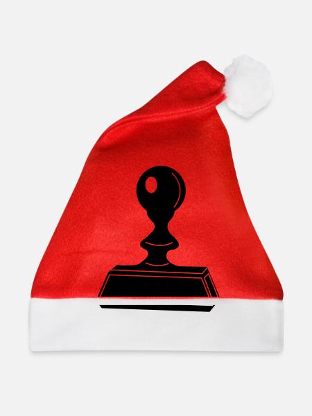 stempel - Weihnachtsmütze - Rot