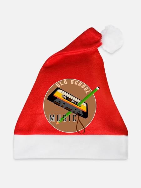 Musik der alten Schule - Weihnachtsmütze - Rot - Vorne