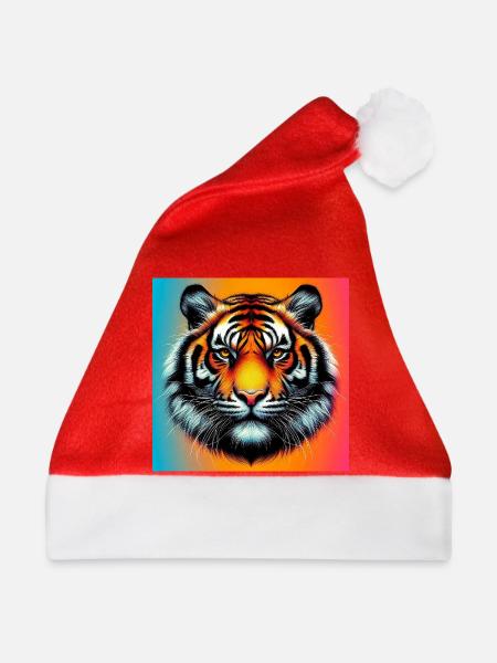 Tiger - Weihnachtsmütze - Rot