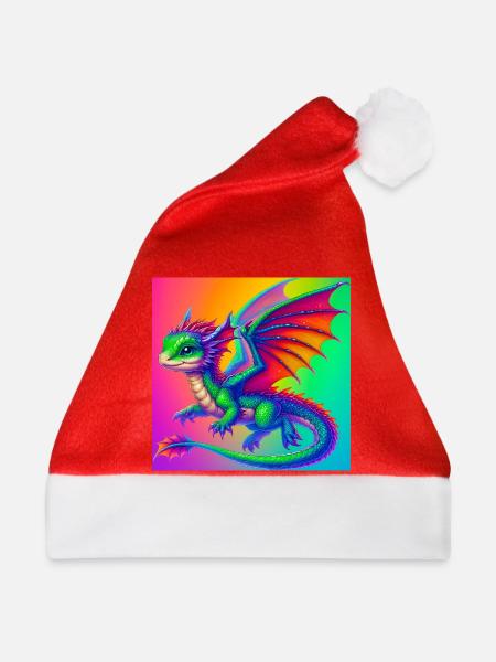 Drache - Weihnachtsmütze - Rot