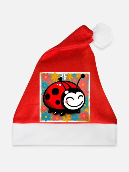 Marienkäfer - Weihnachtsmütze - Rot - Vorne