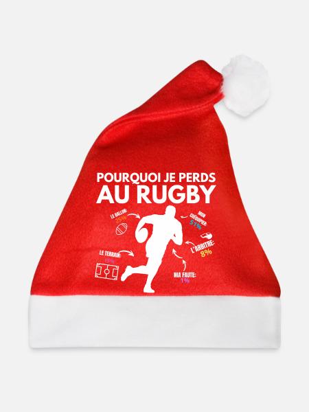 Warum ich bei Rugby Rugby Players verliere - Weihnachtsmütze - Rot - Vorne