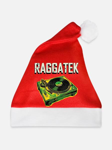 Raggatek Plattenspieler Jamaika - Weihnachtsmütze - Rot