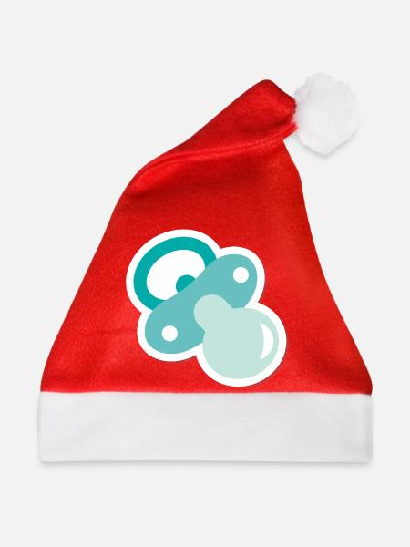 Schnuller - Weihnachtsmütze - Rot