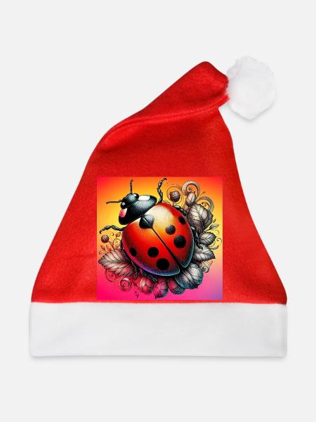 Marienkäfer - Weihnachtsmütze - Rot