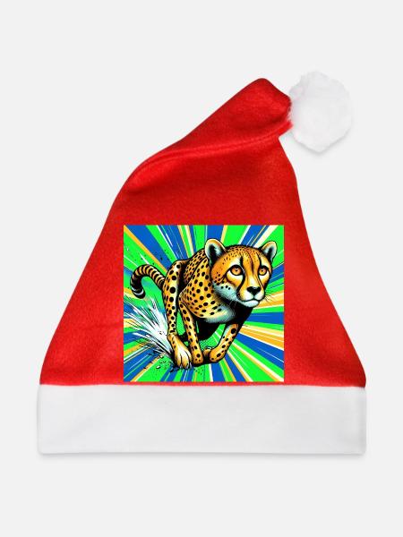 Gepard - Weihnachtsmütze - Rot